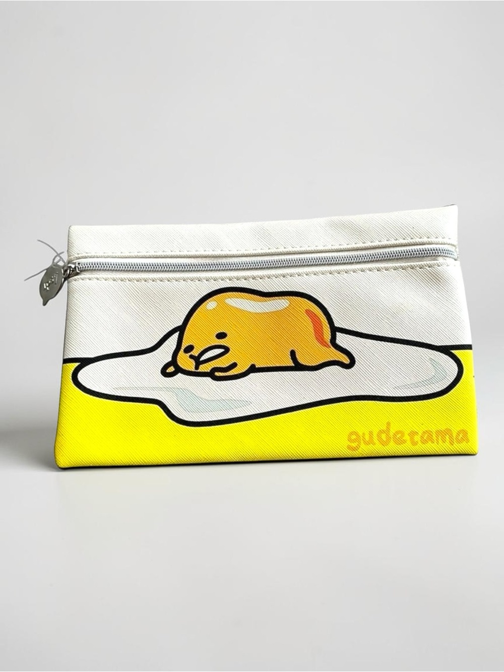 Sanrio Gudetama Ipsy Flat Cosmetic Bag Makeup Pouch Travel Case